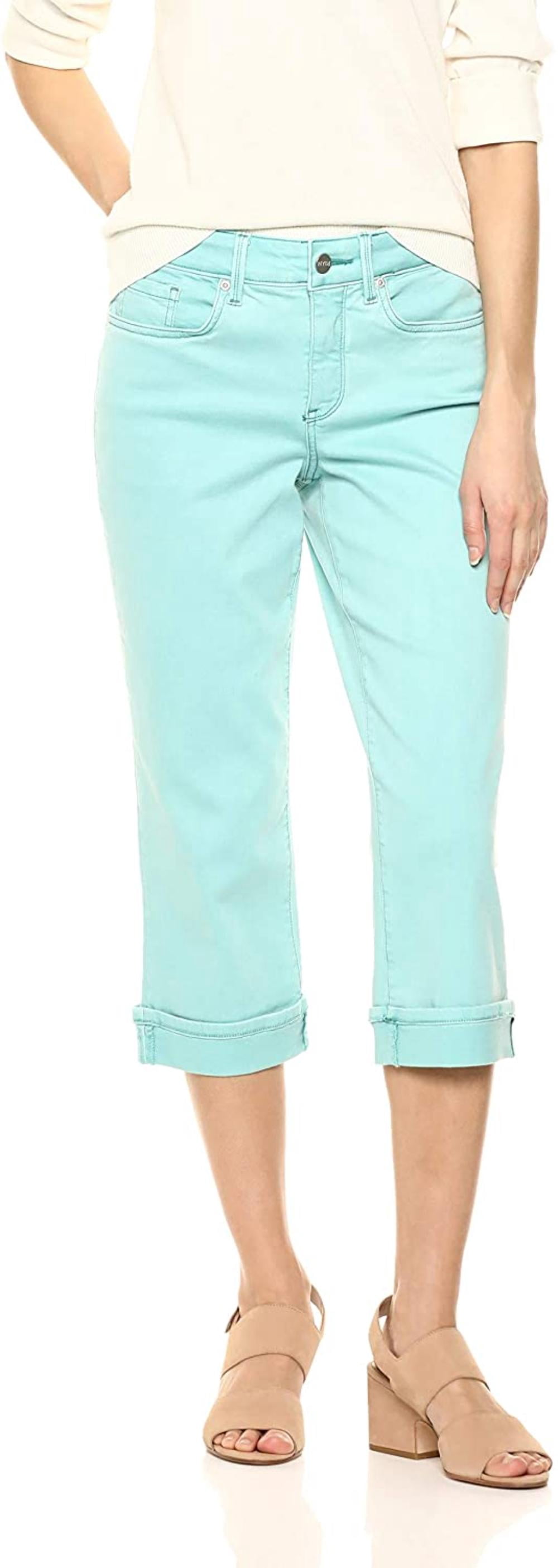 Marilyn Crop Cuff Jean, Blue Daisy 
