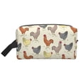 thumbnail image 2 of Uemuo Funny Chicken Pattern Portable Toiletry Bags with Handle, Waterproof travel Make up Bags for Women, Large Capacity Travel Cosmetic Bags, 2 of 9