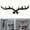 D, variant on Goowood Deer Antler Wall Hook Rack and Rustic Vintage Coat Hanger with Resin Decorative Key Holder for Entryway Wall Mounted