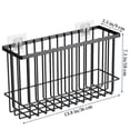 thumbnail image 2 of Cabinet Door Organizers, Metal Wrap Holders for Kitchen Organizers, Wall Door Mount Storage Basket,Kitchen Adhesive Hanging Basket for Foil Wrap, Cling Wrap, and Food Bags, Large-White, 2 of 7