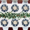 thumbnail image 7 of GZHJMY Christmas Snowman Round Placemats Set of 1, Non-Slip PVC Table Mats Washable Heat Resistant Place Mats for Kitchen Dining Table Christmas Home Decor, 15.4 Inch Table Mat, 7 of 7