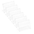 thumbnail image 6 of AFQH 20PCS Clear Acrylic L-Shaped Sign Holders for Menu & Photo Display, 6 of 10
