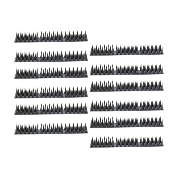 Kenally 12 piezas de seguridad para exteriores, tiras de disuasión para escalar animales, reemplazo de patio trasero, animales de granja, Jardín y Patio Gris