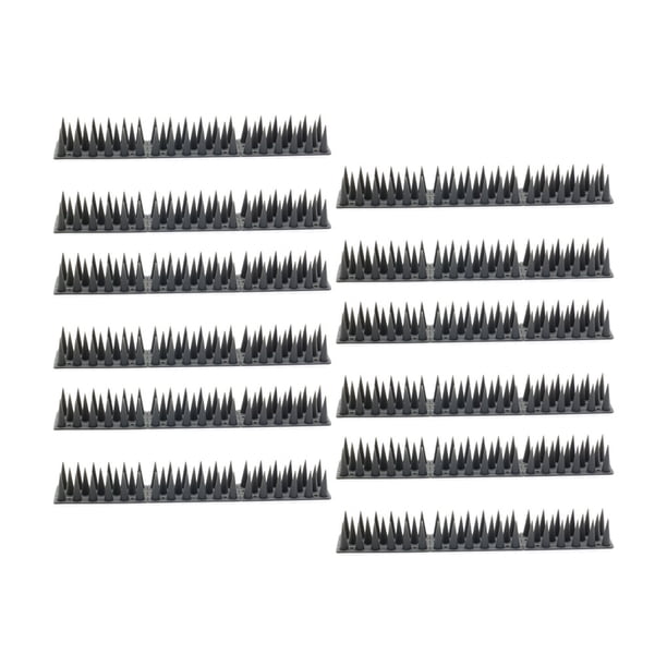 Kenally 12 piezas de seguridad para exteriores, tiras de disuasión para escalar animales, reemplazo de patio trasero, animales de granja, Jardín y Patio Gris