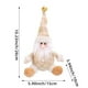 thumbnail image 3 of Adorno de muñeca colgante de Navidad | Figura de pelusa multicolor 6" | Decoración de la casa navideña, colgante con temática blanca, tela suave, regalable, accesorio festivo, 3 of 6