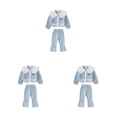 thumbnail image 1 of Sonducket Niñas primavera Loungewear traje coreano Casual ropa deportiva abrigos pantalones conjuntos de piezas decoración chándales Type1 NO1, 1 of 1