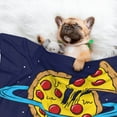 thumbnail image 3 of Yiaed PLANETA EN FORMA DE PIZZA Print Dog Blankets-Cat Blanket Washable for Couch Protection,Puppy Blanket, Soft Plush Reversible Throw Furniture Protector-Medium, 3 of 8
