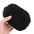 thumbnail image 3 of Hilo de Tejer Cadena Unique Bargains 100G 2Pcs Mezclas de Algodón Negro, 3 of 4