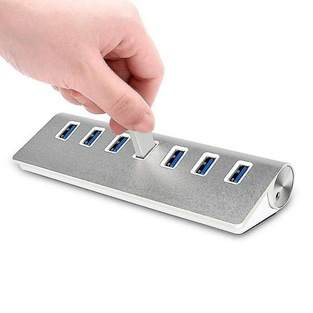 7 Ports Usb 3.0 High-speed Usb Hub - Triangle Aluminum Alloy Seven ...