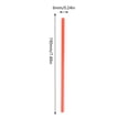 thumbnail image 3 of 100 pajitas de plástico desechables no tóxicas con boca plana (roja), 3 of 3