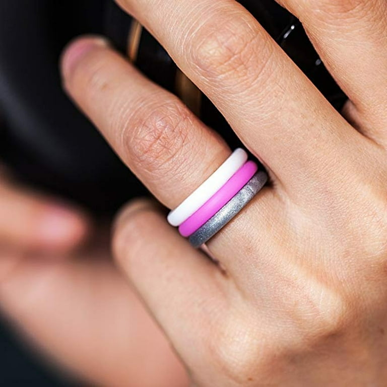 Silicone promise 2024 rings for couples