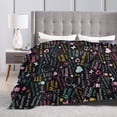 thumbnail image 4 of KLL Fleece Blanket Plush Throw Blanket I love you Mom ,Soft Fuzzy Cozy Flannel Blanket for Couch Sofa Bed.(50"x40" ), 4 of 7