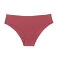 thumbnail image 4 of vigerkar Women's Ice Silk Seamless Underwear - Breathable No-Show Sports Panties Low-Rise Naked Feel Briefs Brick Red, M, 4 of 4