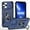 Blue, variant on For iPhone 13 iPhone 14 Case iPhone 14 Pro iPhone 14 Plus iPhone 14 Pro Max Case Built in Camera Cover & Kickstand Built in 360°Rotate Ring Stand Magnetic Magnet Protective Case - iPhone 14 Plus,Black