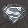 thumbnail image 2 of Superman Biker Metal Women's T Shirt, Charcoal, Medium, 2 of 6