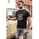 thumbnail image 3 of ABPHQTO Camiseta ROUTE 66 Graphic Hombre Negra, 3 of 5