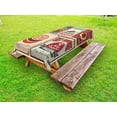 thumbnail image 1 of Retro Outdoor Tablecloth, Nostalgic Tin Signs and Mexican Food Prints Aged Advertising Logo Style Artistic Design, Decorative Washable Fabric Picnic Table Cloth, 58 X 84 Inches,Multi, by Ambesonne, 1 of 2