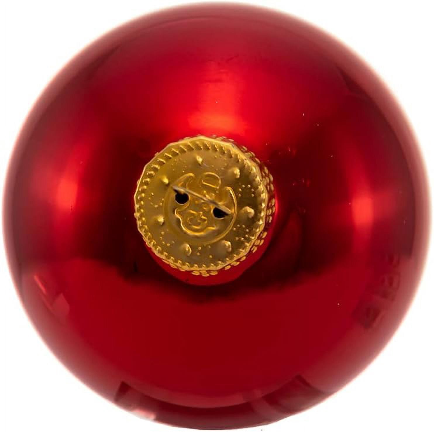 6-Pack 65mm Shiny Red Glass Ball Ornaments – Kurt Adler Christmas Decoration