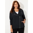 thumbnail image 2 of Catherines Women's Plus Size Suprema Studio Moto Jacket, 2 of 4
