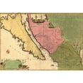 thumbnail image 2 of Vintage Maps 24x18 Black Modern Framed Museum Art Print Titled - New California 1720, 2 of 4