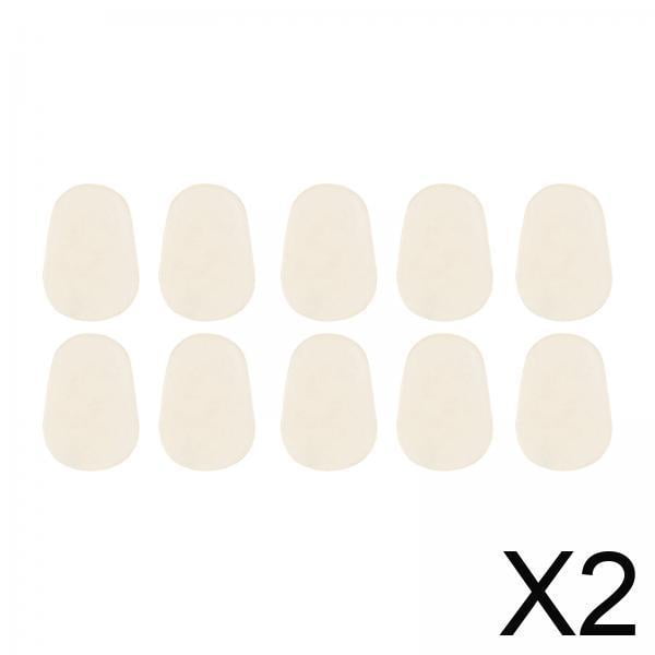 2x10x Parches Para Boquilla De Saxofón Almohadillas De Silicona Para Instrumentos De Viento Saxofón Transparente