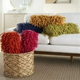 thumbnail image 6 of Mina Victory Shag Cotton Hand Knotted Fugga Lumbar Throw Pillow - Hot Pink, 6 of 6