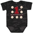 thumbnail image 3 of Inktastic First Birthday Baseball Boys Baby Bodysuit, 3 of 5