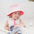 thumbnail image 3 of Heliisoer Toddler Kids Summer Hat Flowers Print Guard Sun Beach Cap, 3 of 4