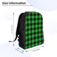 thumbnail image 4 of Balery Buffalo Plaid Green Black Mochila - Mochila Estilosa y Duradera para Laptop de 15 Pulgadas con Tela Oxford Impermeable, 4 of 8