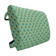 thumbnail image 1 of Fruit Lumbar Pillow, Tropical Pineapples and Leaves Exotic Hawaiian Cuisine Vintage Design, Soft Back Cushion for Office Chairs with Adjustable Straps, 14" x 13", Turquoise Yellow, by Ambesonne, 1 of 7