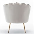 thumbnail image 5 of Uspridefurniture Cavett 28.3" Wide Velvet Barrel Chair with Gold Metal Legs, Ivory, 5 of 5