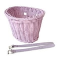 thumbnail image 3 of Cesta DE bicicleta para niños Zulema Accesorios desmontables Cesta tejida Morado 20x16x15cm, 3 of 8