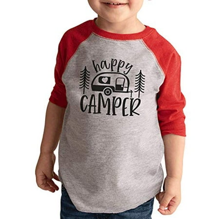 

7 ate 9 Apparel Kids Happy Camper Trailer Red Shirt