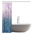 thumbnail image 2 of MYPOP Flower House Shower Curtain, Vintage Purple Buckwheat Natural Field Fabric Bathroom Shower Curtain Set with Hooks, 60 X 72 Inches, 2 of 2
