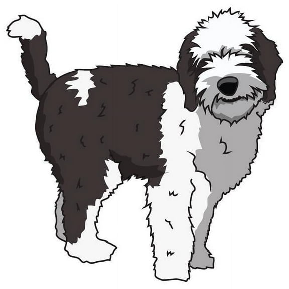 SignMission D-18-Sheepadoodle 8 x 24 in. Super Cute Dog Decal - Sheepadoodle