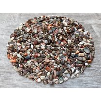 WHOLESALE Natural Semi Tumbled Ocean Jasper Gemstone Chips, Crushed Mini Crystals, Undrilled (Ocean Jasper, 5 Pounds)