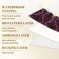 thumbnail image 6 of Vintage Peel and Stick Wallpaper 23.6in x 9.8ft Purple Black Baroque Damask Ornate Floral Motifs Contact Paper Vinyl Waterproof Self Adhesive Wall Paper for Bedroom Shelf Cabinet Renter Friendly, 6 of 8