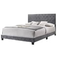 thumbnail image 3 of Glory Furniture Suffolk Velvet Upholstered King Bed in Gray, 3 of 8