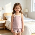 thumbnail image 5 of Enjoytime Toddler Summer Outfits Sleeveless Tanks Tops with Shorts 2 Piece Set Cute Soft Baby Girl Clothes, 5 of 7