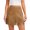 16# Light Brown, variant on Huankd Western Cowgirl Fringe Skirt,High Waisted Mini Suede Skirts,Country Concert Rave Festival Booty Tassel Bottoms Camel L