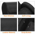 thumbnail image 3 of Uxcell Watch Roll Travel Case 2 Slots Portable Leather Watch Cases for Men, Textured Black, 3 of 6