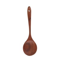 Btomtd Teak Wood Cooking Spoon and Spatula for Salad Mixing Non Stick Pan Utensils Solid Wood Kitchen Spoons, B