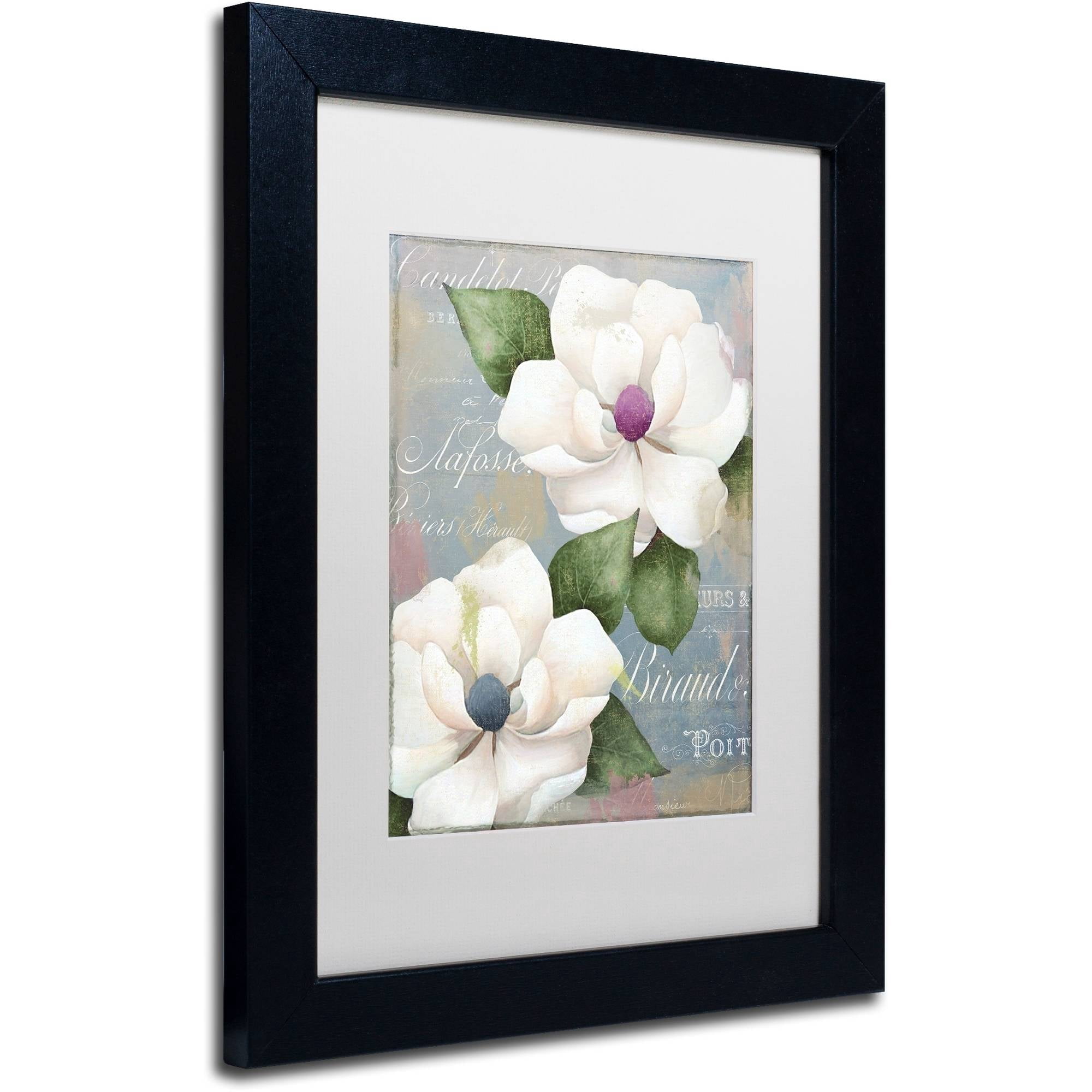 Trademark Fine Art "Southern Charms" Canvas Art by Color Bakery White Matte, Black Frame