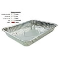 thumbnail image 2 of Handi-Foil 13" x 9" Oblong Aluminum Foil Disposable Cake Pan - REF # 394 (Pack of 100), 2 of 6