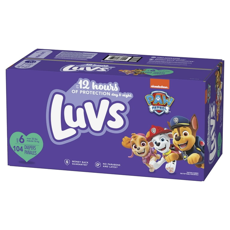 Luvs Paw Patrol Edition Diapers (Choose Your Size & Count)