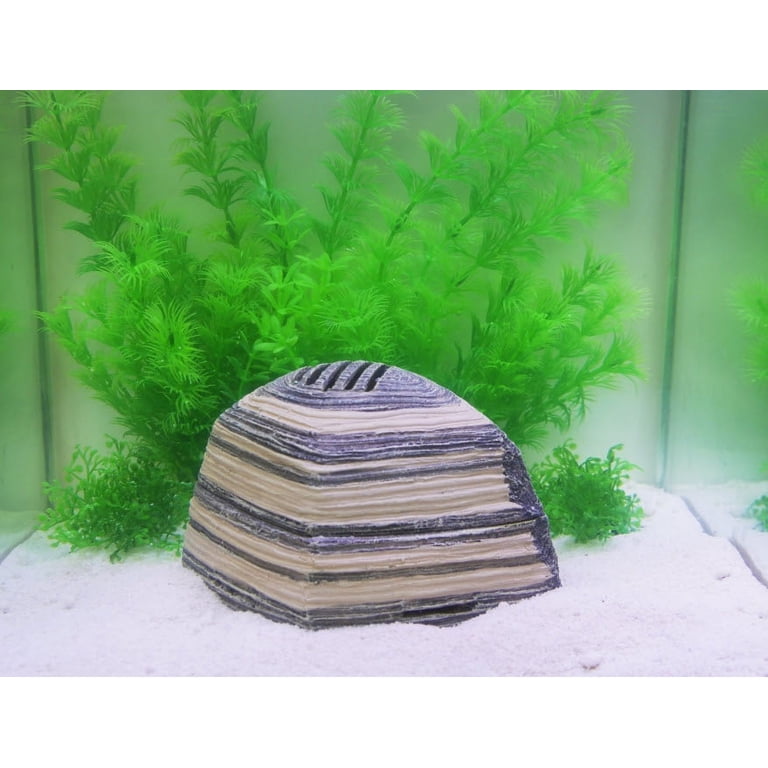 Penn-Plax Decorative Striped Rock Bubble Aquarium Filter