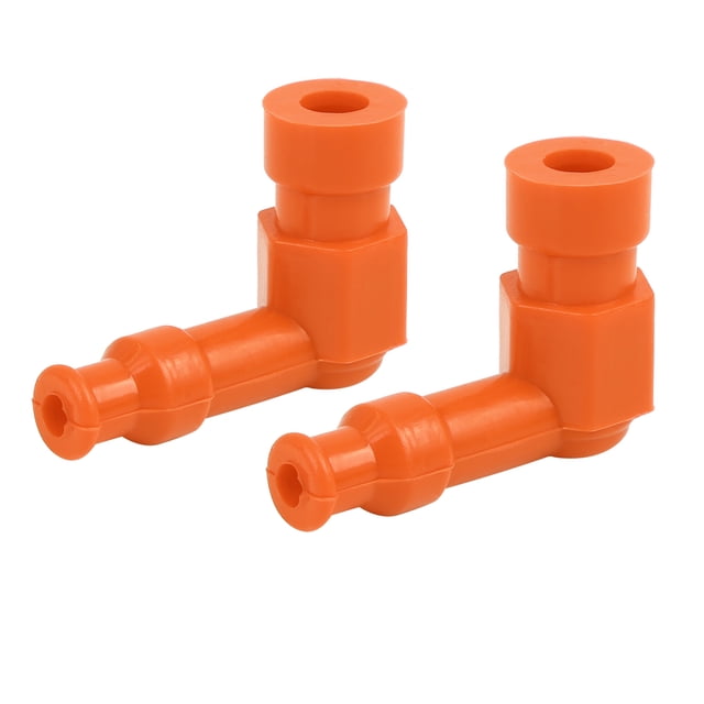 Tapa Bujía Impermeable Naranja para Motocicleta de Moto-cross 2uds