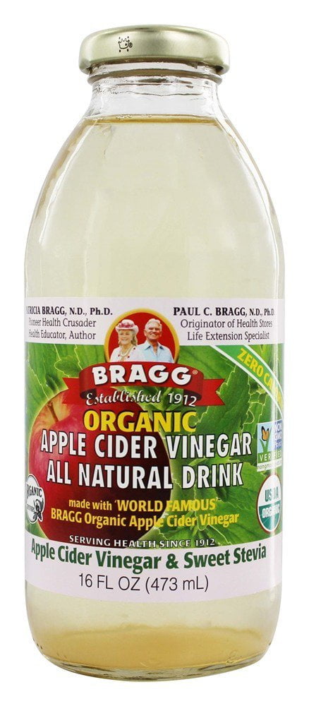 Bragg Organic Apple Cider Vinegar All Natural Drink Vinegar & Sweet Stevia 16 oz(pack of... by