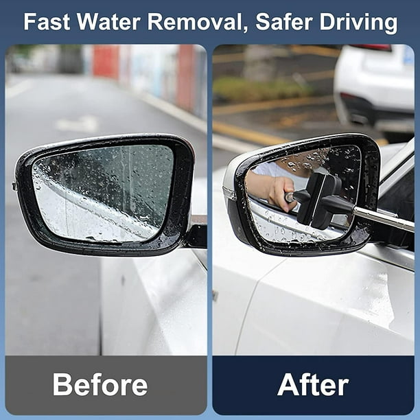 Car Side Mirror Squeegee, Retractable Wing Mirror Wiper Cleaner, Portable  Vehicle Interior Exterior Accessories For Rainy Foggy Weather