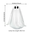 thumbnail image 3 of Hvmvliv Spooky Ghosts Halloween Decorations 20in Horror Ghost Decoration Halloween Scene Decoration Indoor Home Fireplace Ornaments Suitable for Indoor Outdoor Halloween Decoration White, 3 of 9